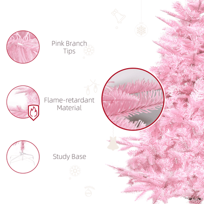 4FT Artificial Christmas Tree Holiday Xmas Automatic Open for Home Party Pink - plants - express.com