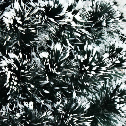 4ft Artificial Prelit Christmas Tree Snow Tree LED Fiber Optics Green White - plants - express.com