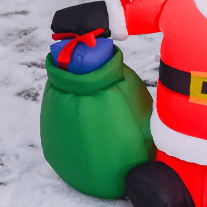 4ft LED Santa Inflatable Yard Decoration - Indoor/Outdoor - plants - express.com