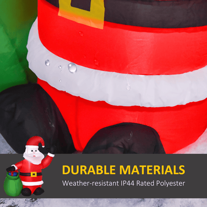 4ft LED Santa Inflatable Yard Decoration - Indoor/Outdoor - plants - express.com
