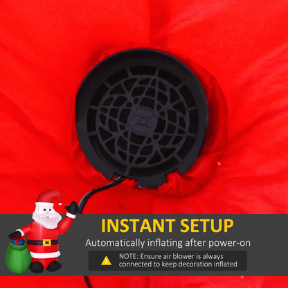 4ft LED Santa Inflatable Yard Decoration - Indoor/Outdoor - plants - express.com
