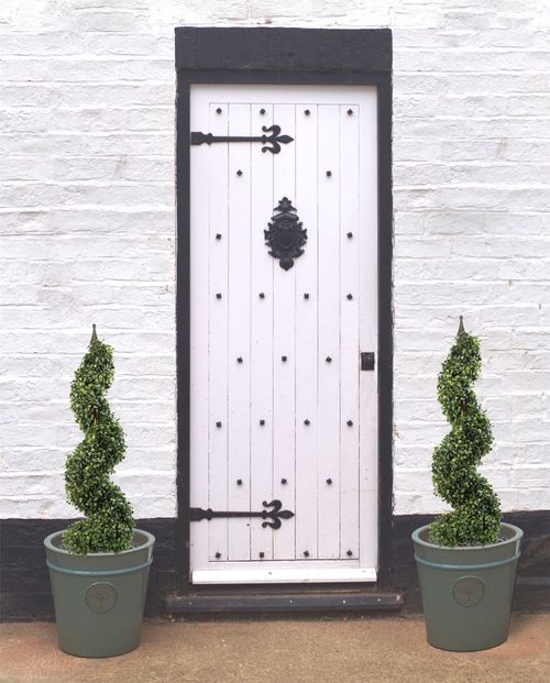4ft Lifelike Artificial Boxwood Spiral Topiary for Indoor & Outdoor Elegance - plants - express.com