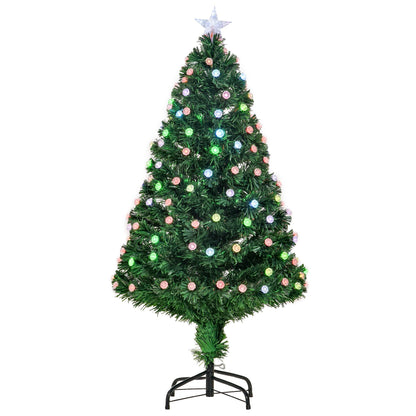 4FT PreLit Artificial Christmas Tree Fibre Optic Deco LED Light Xmas Deco Green - plants - express.com