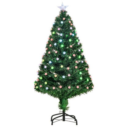 4FT PreLit Artificial Christmas Tree Fibre Optic Deco LED Light Xmas Deco Green - plants - express.com