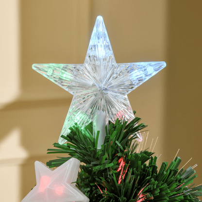 4FT Prelit Artificial Christmas Tree Fibre Star Xmas LED Light Indoor Green - plants - express.com