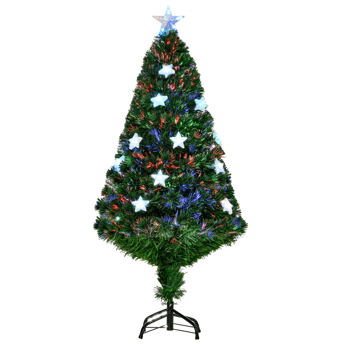 4FT Prelit Artificial Christmas Tree Fibre Star Xmas LED Light Indoor Green - plants - express.com