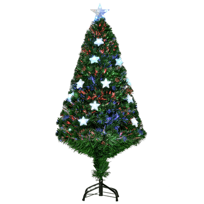 4FT Prelit Artificial Christmas Tree Fibre Star Xmas LED Light Indoor Green - plants - express.com