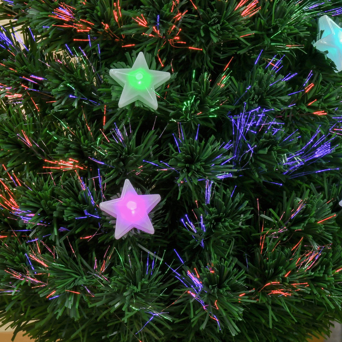 4FT Prelit Artificial Christmas Tree Fibre Star Xmas LED Light Indoor Green - plants - express.com