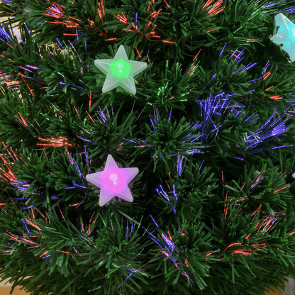 4FT Prelit Artificial Christmas Tree Fibre Star Xmas LED Light Indoor Green - plants - express.com