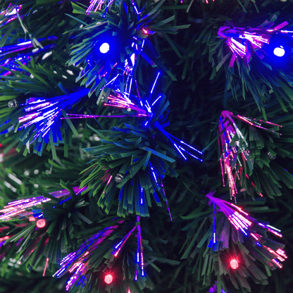 4ft Prelit Artificial Christmas Tree with Multi - Coloured Fiber LED Lights - plants - express.com