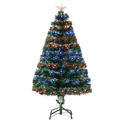 4ft Prelit Artificial Christmas Tree with Multi - Coloured Fiber LED Lights - plants - express.com