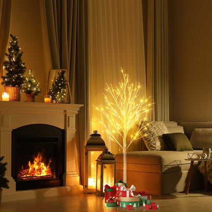 4FT Snowflake Christmas Tree with 48 LED Lamp - plants - express.com