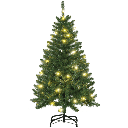 4ft Warm White LED Christmas Tree, Green - 8 Modes & Foldable Base - plants - express.com