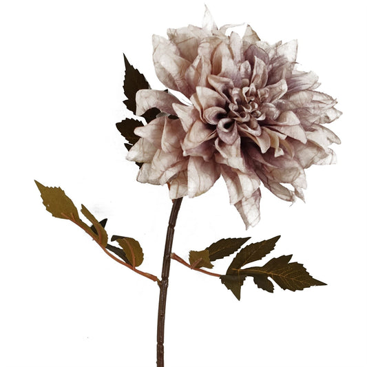 55cm Dusty Pink Dahlia Stem - Elegant Silk Flower for Stunning Arrangements - plants - express.com