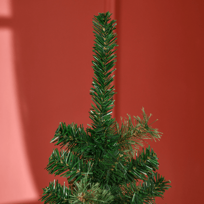 5.5FT Artificial Slim Christmas Tree Holiday Home Decor with Pine Cones HOMCOM - plants - express.com