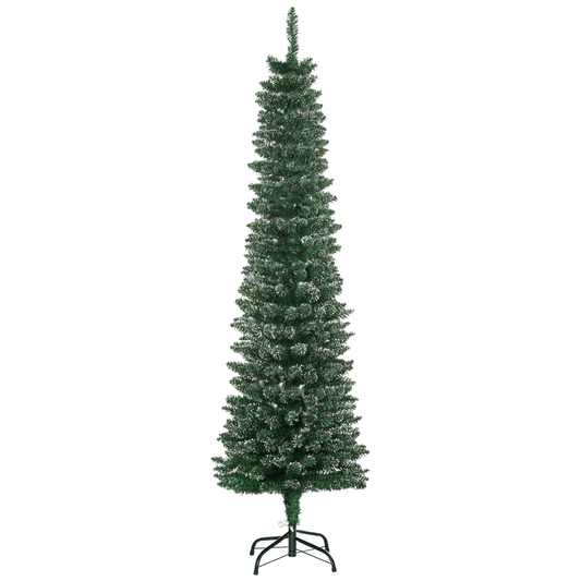 5.5FT Faux Snow - Decorated Christmas Tree - Create Your Winter Wonderland! - plants - express.com
