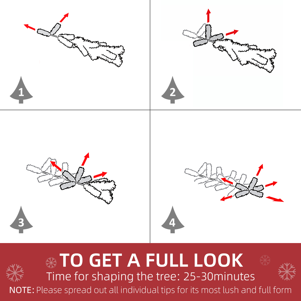 6ft Snow Flocked Artificial Christmas Tree - Winter Wonderland Decor!