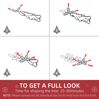 6ft Snow Flocked Artificial Christmas Tree - Winter Wonderland Decor!