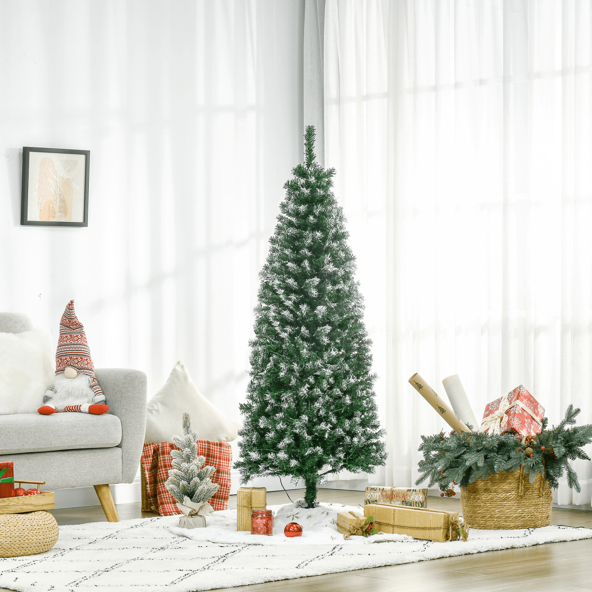 5FT Prelit Artificial Xmas Tree Holiday D��cor 250 Colourful LED Light - plants - express.com