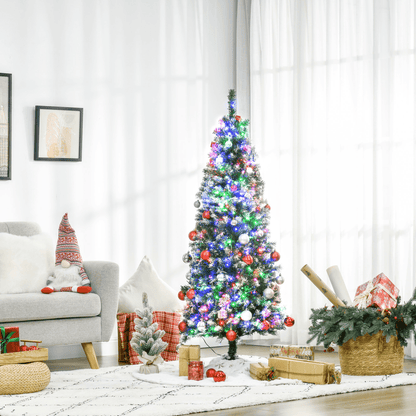 5FT Prelit Artificial Xmas Tree Holiday D��cor 250 Colourful LED Light - plants - express.com