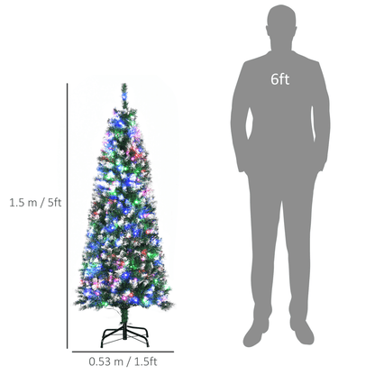 5FT Prelit Artificial Xmas Tree Holiday D��cor 250 Colourful LED Light - plants - express.com