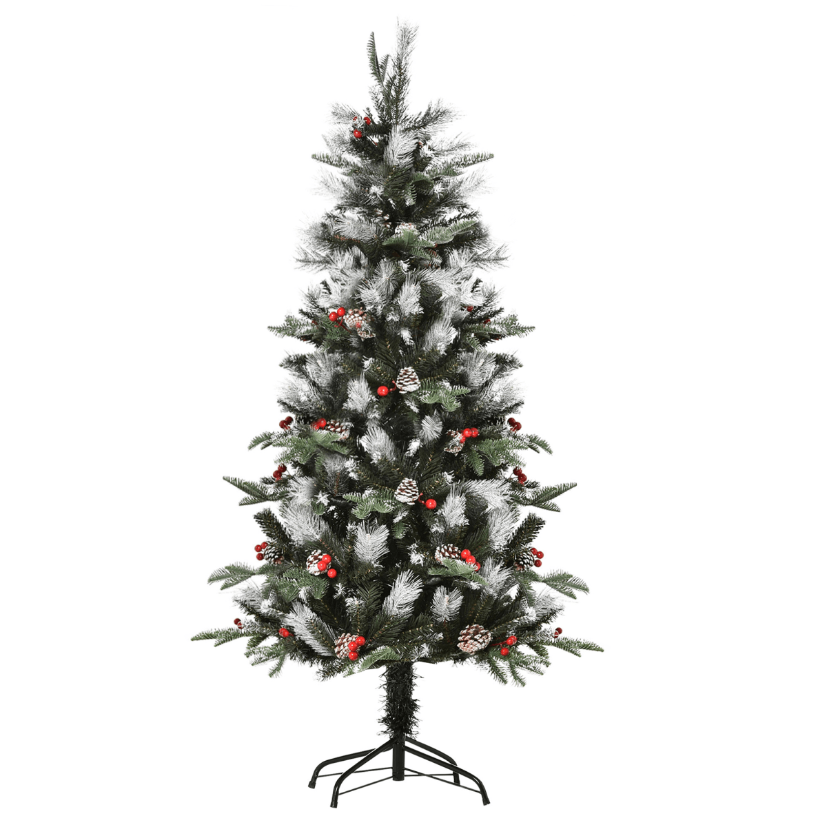 5FT Snow - Dusted Artificial Christmas Tree with Berries & Pinecones - plants - express.com