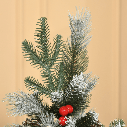 5FT Snow - Dusted Artificial Christmas Tree with Berries & Pinecones - plants - express.com