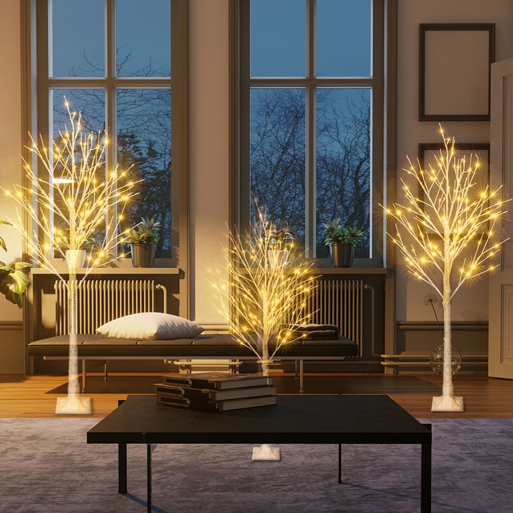 5FT Snowflake Christmas Tree with 72 LED Lamp - plants - express.com
