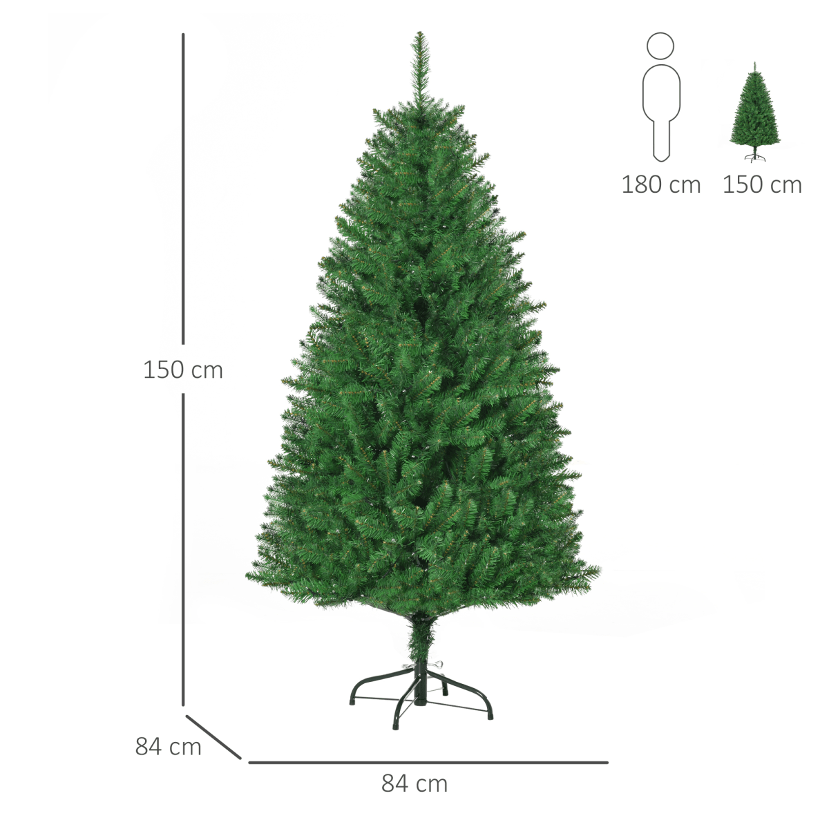 5ft Warm - White LED Christmas Tree with 8 Pre - set Light Patterns, Green - plants - express.com