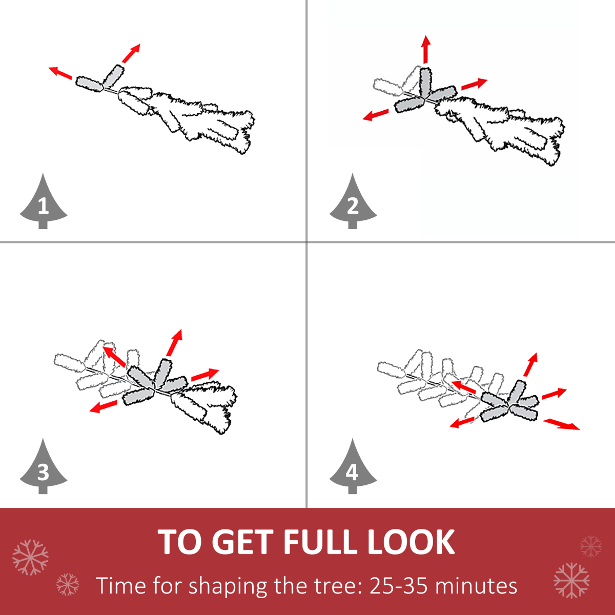 5ft Warm - White LED Christmas Tree with 8 Pre - set Light Patterns, Green - plants - express.com