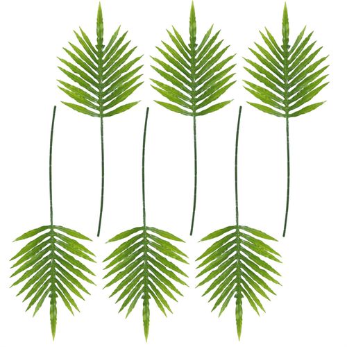 6 - Pack 95cm Lush Green Artificial Palm Leaves for Stunning Decor Creations - plants - express.com