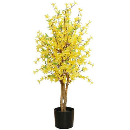 60cm Artificial Forsythia Tree - Lifelike Faux Floral Centerpiece - plants - express.com