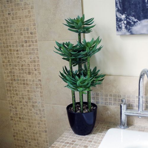 60cm Lifelike Artificial Yukka Palm in Stylish Decorative Planter - plants - express.com