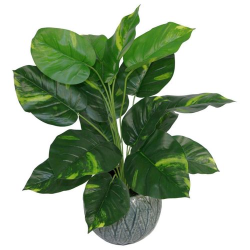 60cm Realistic Artificial Foliage Plant in Black Pot - Leaf Design UK - plants - express.com
