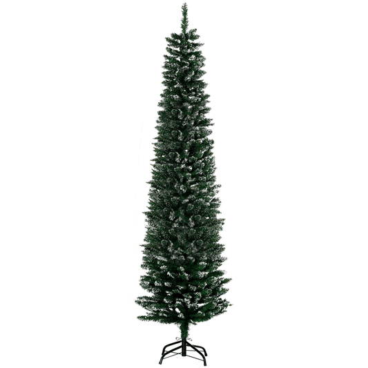 6.5FT Frosted Snow - Dipped Christmas Tree - Elegant, Foldable & Family - Friendly - plants - express.com