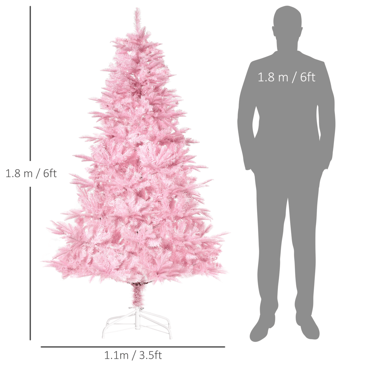 6FT Artificial Christmas Tree Holiday Xmas Automatic Open for Home Party Pink - plants - express.com