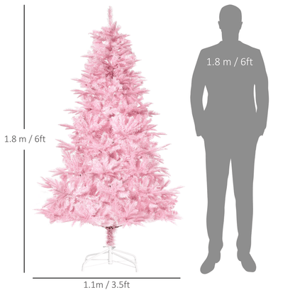 6FT Artificial Christmas Tree Holiday Xmas Automatic Open for Home Party Pink - plants - express.com