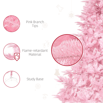 6FT Artificial Christmas Tree Holiday Xmas Automatic Open for Home Party Pink - plants - express.com