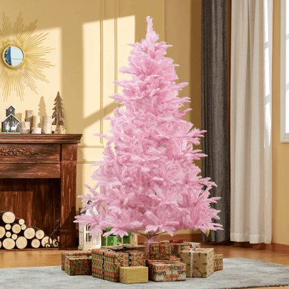 6FT Artificial Christmas Tree Holiday Xmas Automatic Open for Home Party Pink - plants - express.com