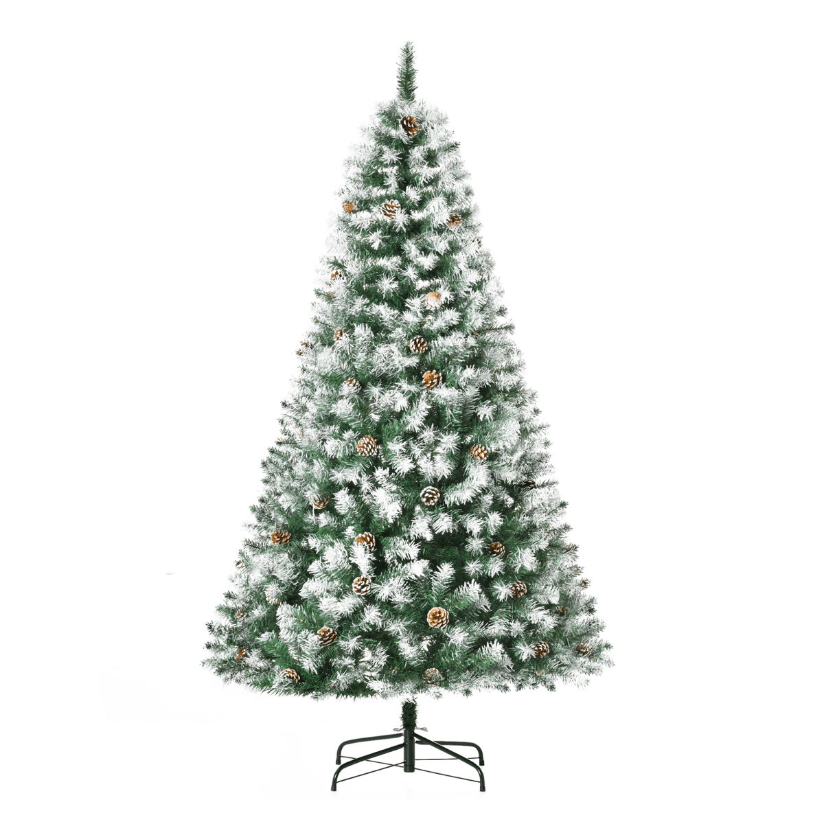 6FT Artificial Christmas Tree Pine Cones Xmas Home Deco Automatic Open Green - plants - express.com