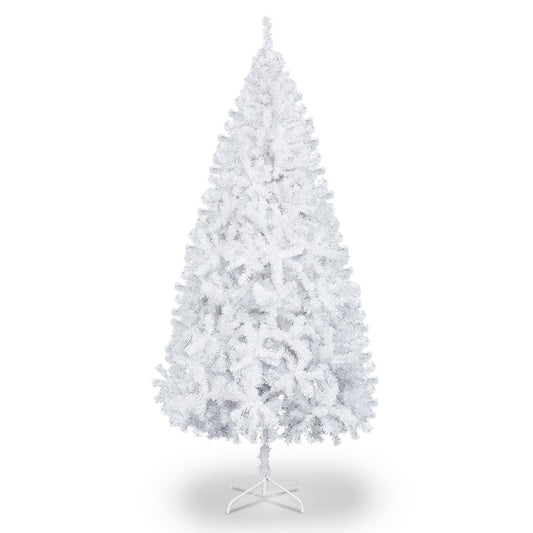 6FT Iron Leg White Christmas Tree with 400 Branches - plants - express.com
