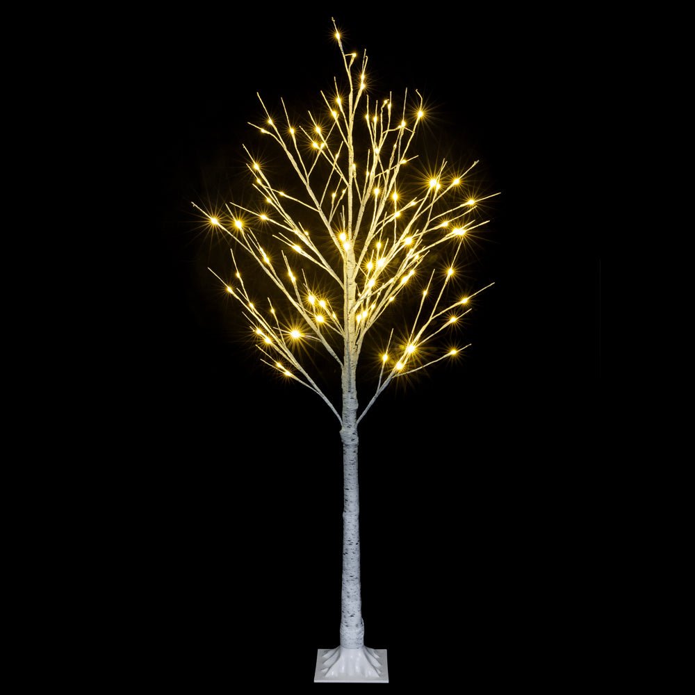 6FT Snowflake Christmas Tree with 96 LED Lamp - plants - express.com