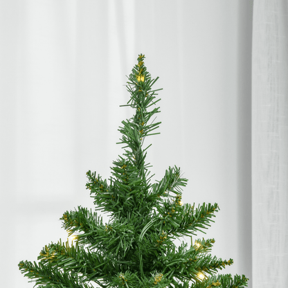 6ft Warm White LED Christmas Tree with 8 Light Modes, Realistic, Foldable Base - plants - express.com