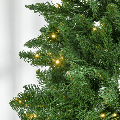 6ft Warm White LED Christmas Tree with 8 Light Modes, Realistic, Foldable Base - plants - express.com