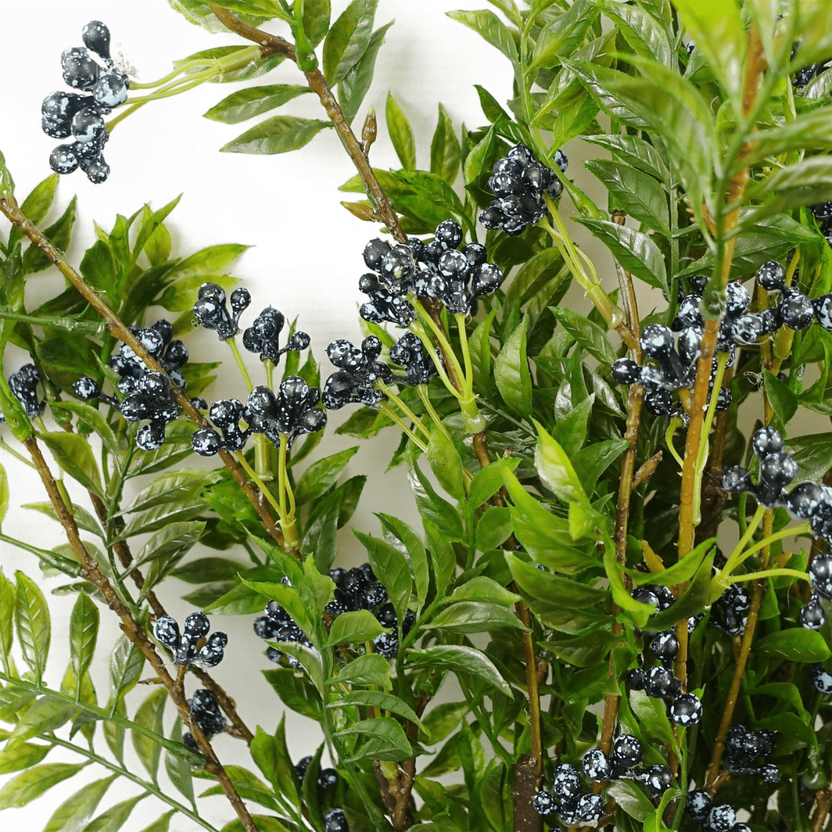70cm Lifelike Nandina Spray with Vibrant Blue Berries - Artificial Floral Decor - plants - express.com