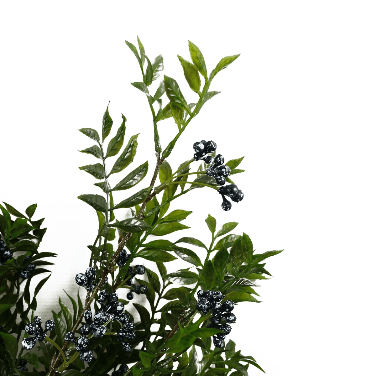 70cm Lifelike Nandina Spray with Vibrant Blue Berries - Artificial Floral Decor - plants - express.com