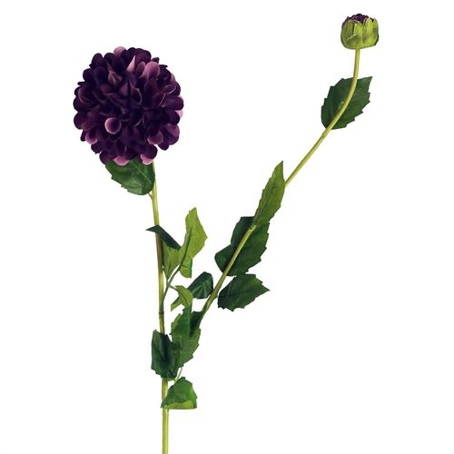 75cm Artificial Dahlia PomPom Flowers Purple - plants - express.com
