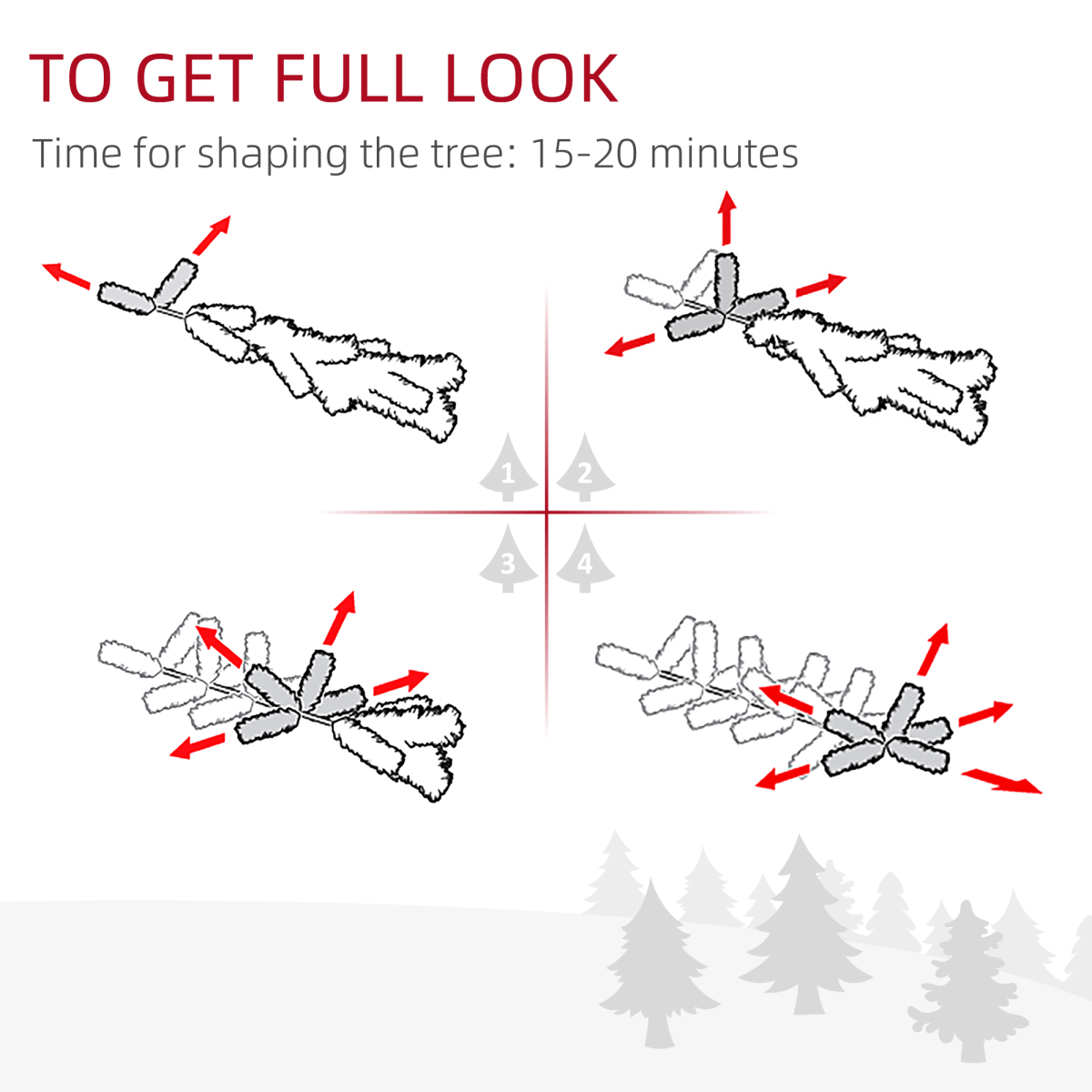 7ft Artificial Christmas Tree with 968 Tips - Festive, Durable & Mess - Free! - plants - express.com