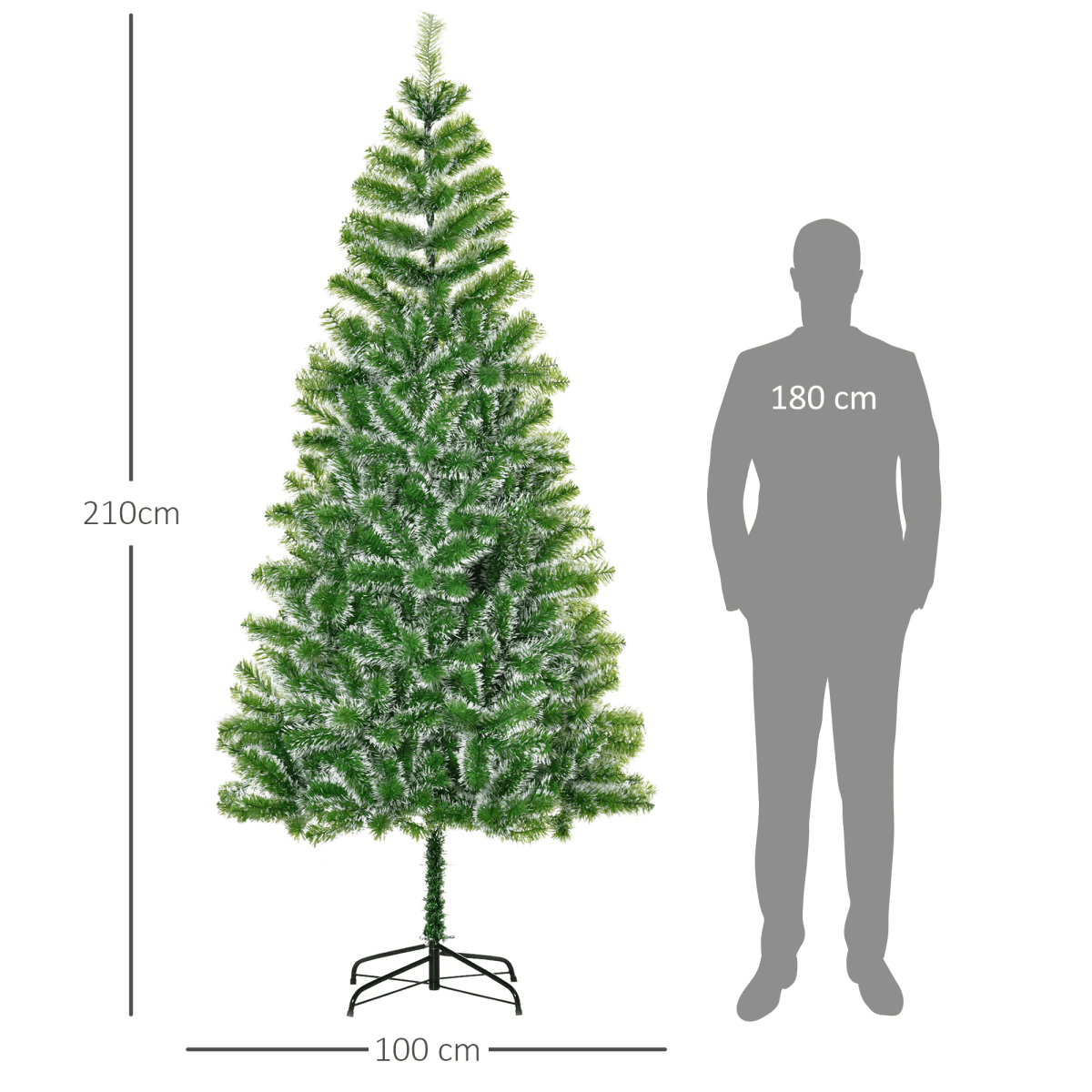 7ft Artificial Christmas Tree with 968 Tips - Festive, Durable & Mess - Free! - plants - express.com