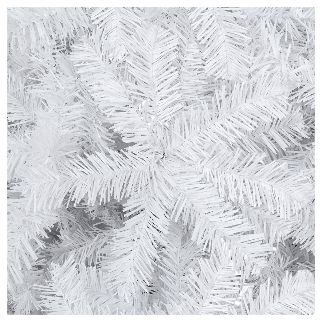 7FT Iron Leg White Christmas Tree with 950 Branches - plants - express.com